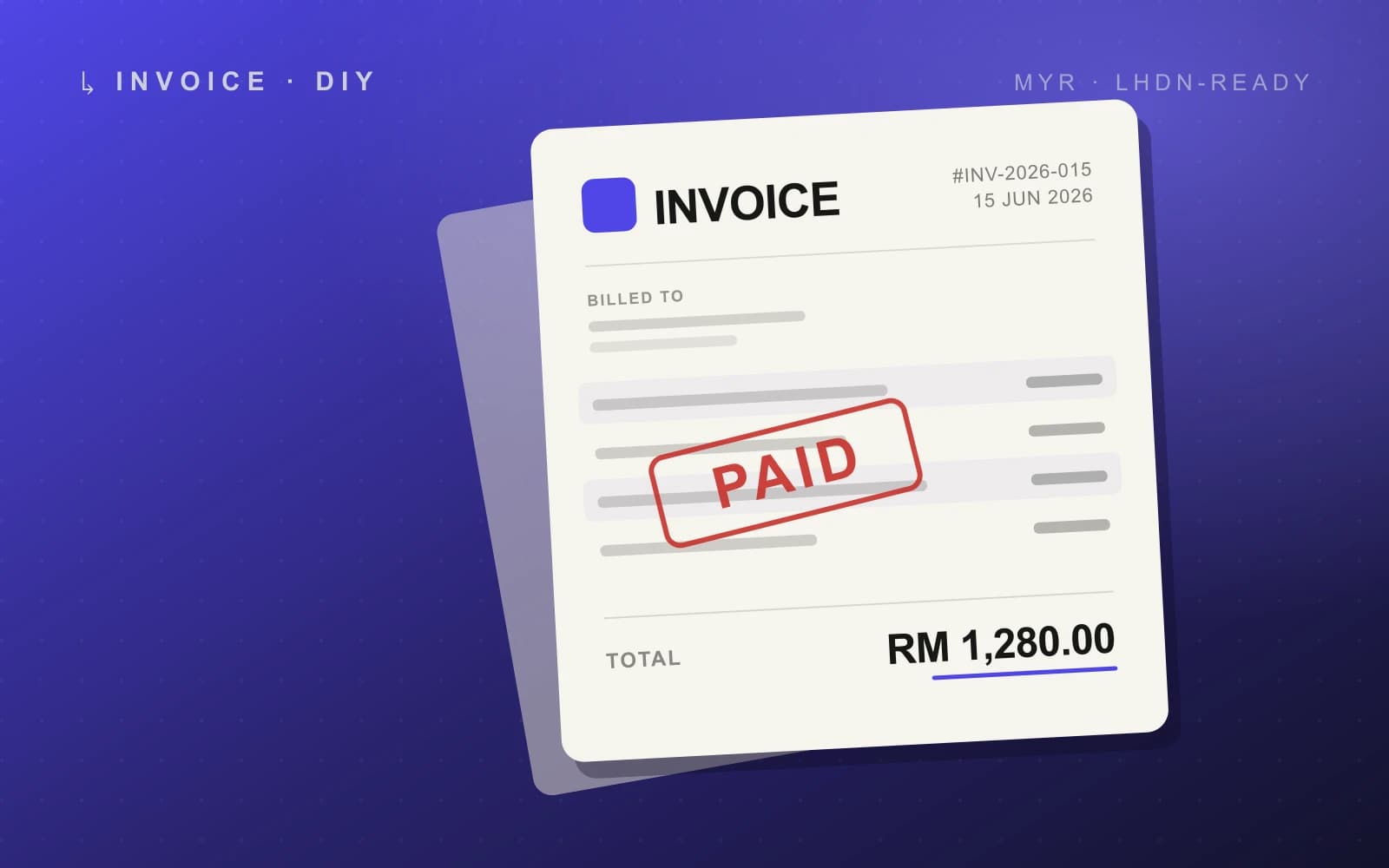 INVOICE DIY preview